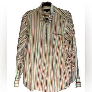 Guy Laroche Paris Multicolored Button Down Shirt Men L
